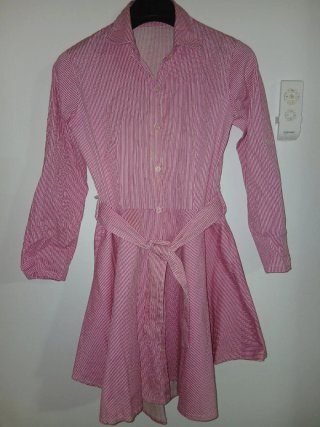 Vestido de algodón a rayas para mujer