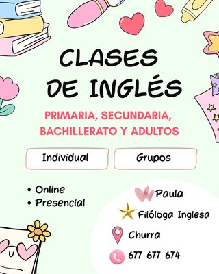 Clases Inglés online o presenciales