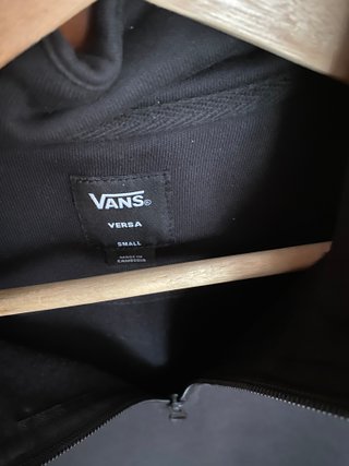 Sudadera Vans Negra Media Cremallera