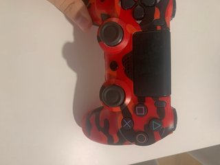 Mando compatible PS4 Camuflaje Rojo + Cable