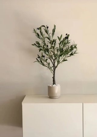 Pianta di ulivo artificiale  No vaso ceramica