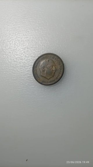 Moneda Francisco Franco  una peseta 1953