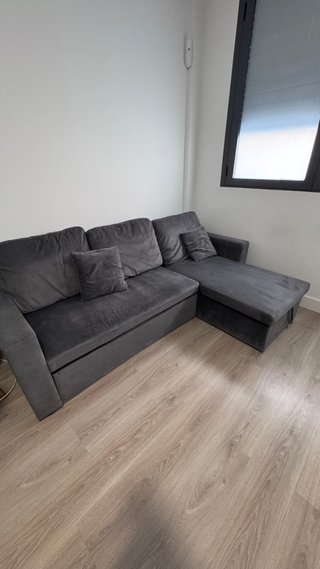 Sofá Cama Chaiselongue Gris