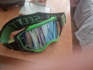 Casco Motocross LS2 Verde y Blanco