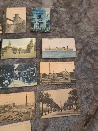 Lote 14 Postales Antiguas Barcelona 1911