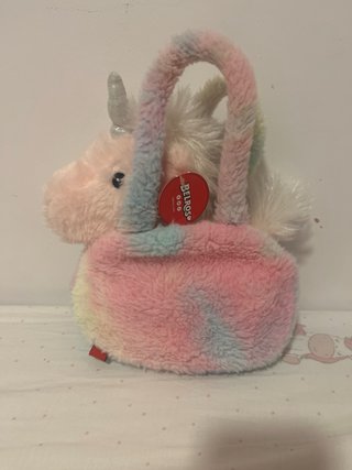 Peluche Unicornio Arcoíris con Bolsita