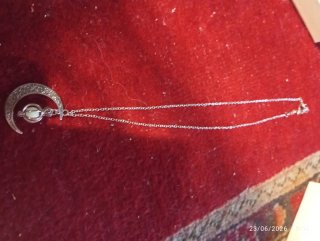 Collana acciaio luna e sole nuova regalo non gradi