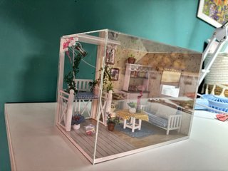 Maqueta Salón con Terraza de Ensueño