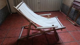 Silla plegable madera playa camping
