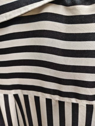 Camisa Zara Talla M/L Rayas Blanco y Negro