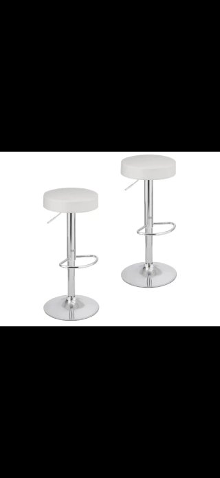 2 Taburetes Bar Giratorios Regulables