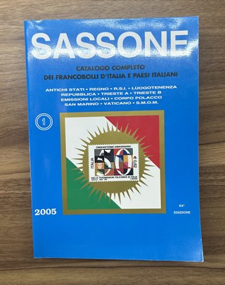 Catalogo Sassone 2005 Vol.1 Francobolli Italia