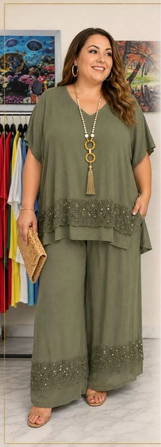 Conjunto Verano Estampado Talla XXXL