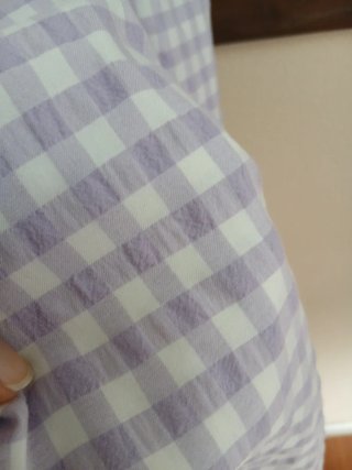 Vestido cuadros vichy M-L morado