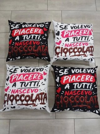 Cuscino con scritta Se volevo piacere a tutti, nas
