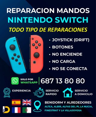REPARACIÓN MANDOS NINTENDO SWITCH JOYCON