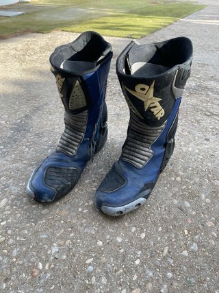 Botas de Moto Oxtar Azules y Negras