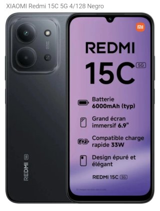 Xiaomi Redmi 15C 5G 128GB Negro