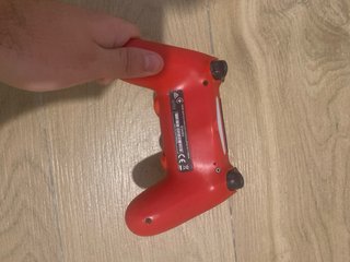 Mando PS4 Camuflaje Rojo y Cable
