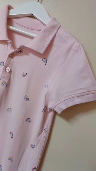 Vestido niña algodón arcoíris T7