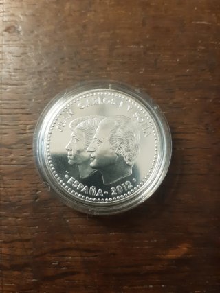 Moneda Plata 30 Euros 2012