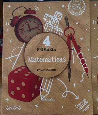 Libros texto Anaya 4 de Primaria Matemáticas