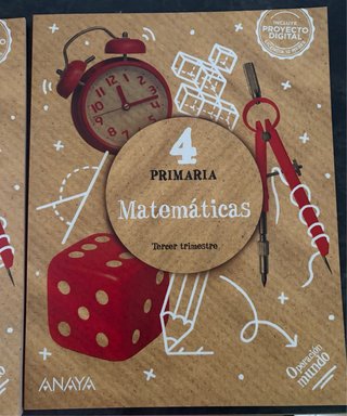 Libros texto Anaya 4 de Primaria Matemáticas