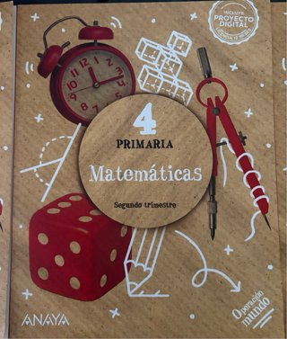 Libros texto Anaya 4 de Primaria Matemáticas