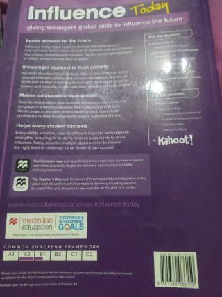 INFLUENCE TODAY 2 Student's book: libro de text...
