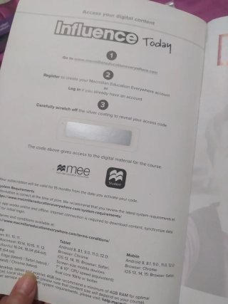 INFLUENCE TODAY 2 Student's book: libro de text...