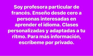 Clases particulares francés