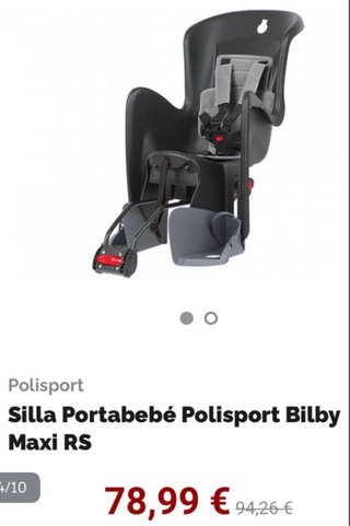Silla Portabebé Bicicleta Pollysport Bilby