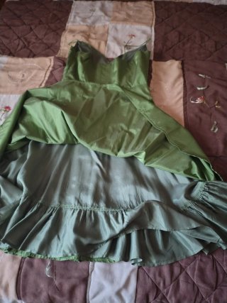 Vestido verde Fórmula Joven Talla 38
