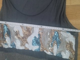 Blusa Planet con lentejuelas