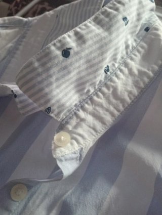 Camisa Rayas Azul y Blanca Tommy Hilfiger Mujer