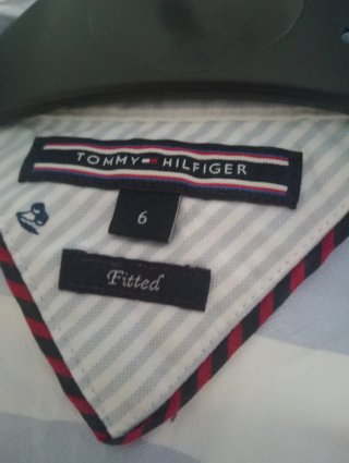 Camisa Rayas Azul y Blanca Tommy Hilfiger Mujer