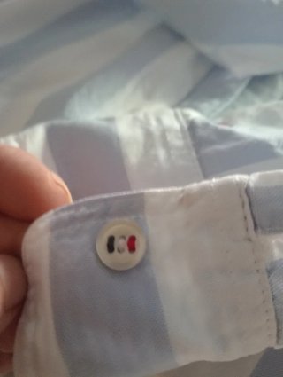 Camisa Rayas Azul y Blanca Tommy Hilfiger Mujer