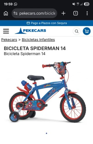 Bicicleta Infantil Spiderman 14