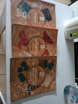 Lote le libros de texto 5 primaria, Anaya .