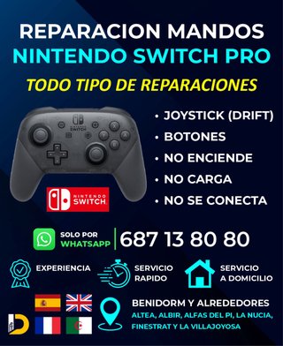 REPARACIÓN Mando Pro Nintendo Switch
