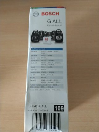 Bolsas aspiradora Bosch G ALL (4uds) + 2 regalo