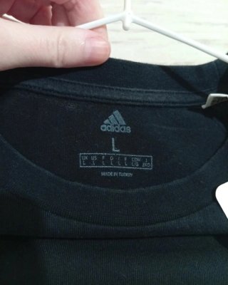 Camiseta Adidas Negra Talla L