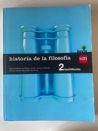 Historia de la filosofía : 2o Bachillerato
