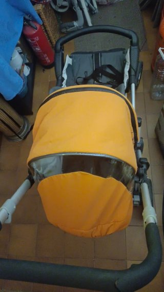 Carrito gemelar Jane Twin Two naranja
