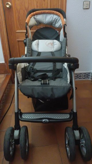 Carrito gemelar Jane Twin Two naranja