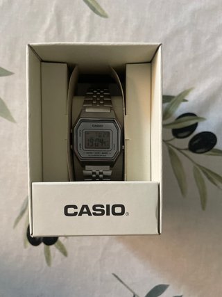 Reloj Casio Digital Plata Mujer