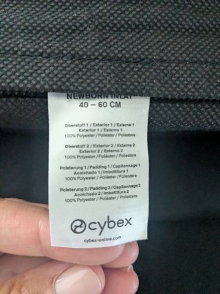 Cybex Sirona G Line Newborn Inlay Black