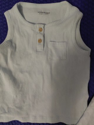 2 Camisetas sin mangas bebé