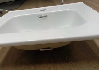 Lavabo Recto Blanco Cerámica