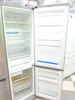 Frigorífico LG plateado